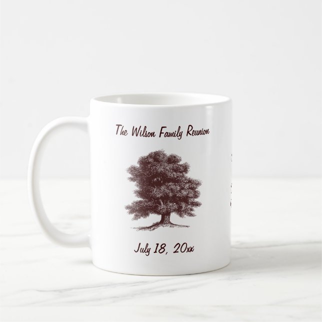 Personalised Family Reunion Coffee Mug (Left)