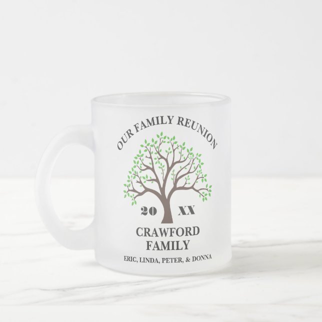 Personalised Family Reunion Coffee  Mug (Left)