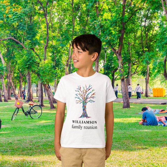 Personalised Family Reunion Family Tree  T-Shirt (Creator Uploaded)