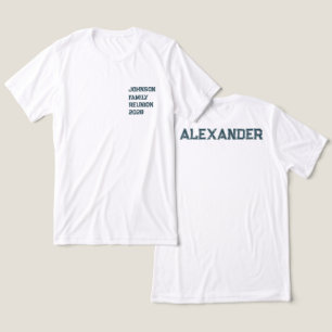 Personalised Family Reunion Green Pocket Design Tri-Blend Shirt