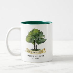 Personalised Family Reunion Keepsake Name Two-Tone Coffee Mug