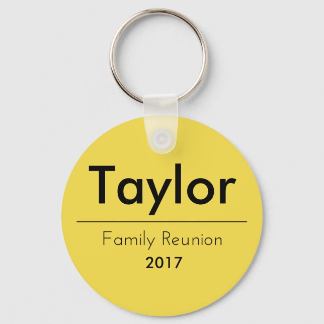 Personalised Family Reunion Keychain (Front)
