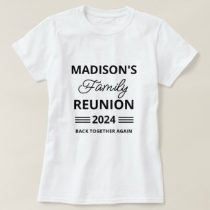 Personalised Family Reunion Matching Back Together T-Shirt