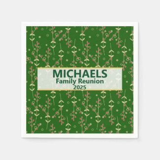 Personalised Family Reunion Napkins