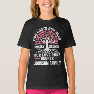 Personalised Family Reunion Our Roots Deep Tree  T-Shirt