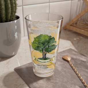 Personalised Family Reunion Tree Cousin Keepsake Glass