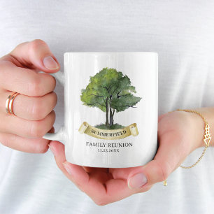 Personalised Family Reunion Tree Keepsake Name Two-Tone Coffee Mug