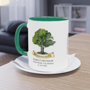 Personalised Family Reunion Tree Name Keepsake Mug