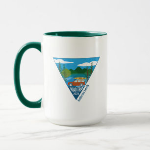 Personalised family Road trip into the mountain Mug