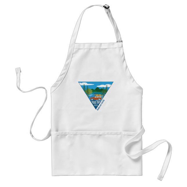 Personalised family Road trip into the mountain Standard Apron (Front)