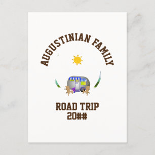 Personalised Family Road Trip Postcard