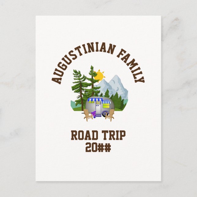 Personalised Family Road Trip Postcard (Front)