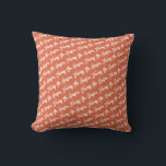 Personalised Family Signature Modern Script Red Cushion<br><div class="desc">Personalised custom design on the front and back in a bright red. To customise even further,  click on the “Edit using Design Tool.” All colours,  fonts and sizes are completely customisable,  so you can really create the look and feel you’re going for.</div>