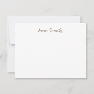Personalised Family Stationery Card