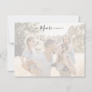 Personalised Family Stationery Card
