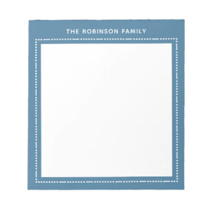 Personalised Family Stationery Custom Notepad