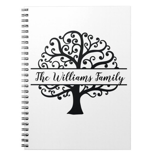 Personalised Family Tree Notebook (Front)
