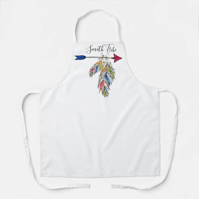 Personalised family tribe    apron (Front)