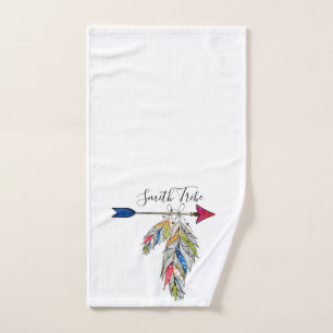 Personalised family tribe    bath towel set