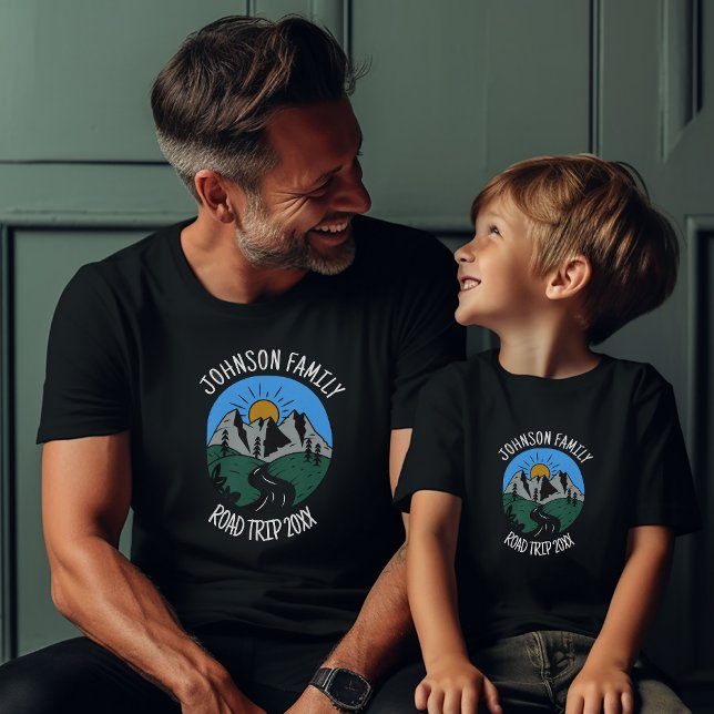 Personalised Family Trip T-Shirt (Matching family vacation shirts)
