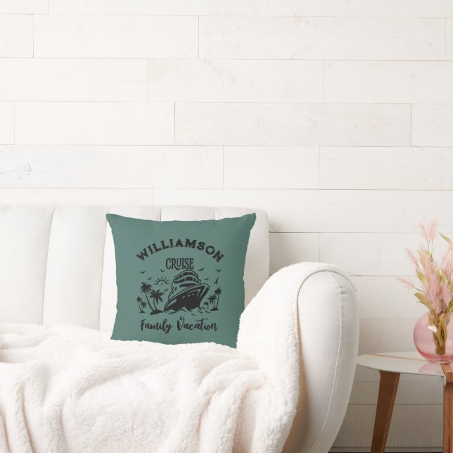 Personalised family vacation cushion (Couch)