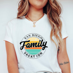 Personalised Family Vacation; Custom Summer Sunset T-Shirt