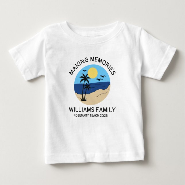Personalised Family Vacation Men's Basic T-Shirt (Front)