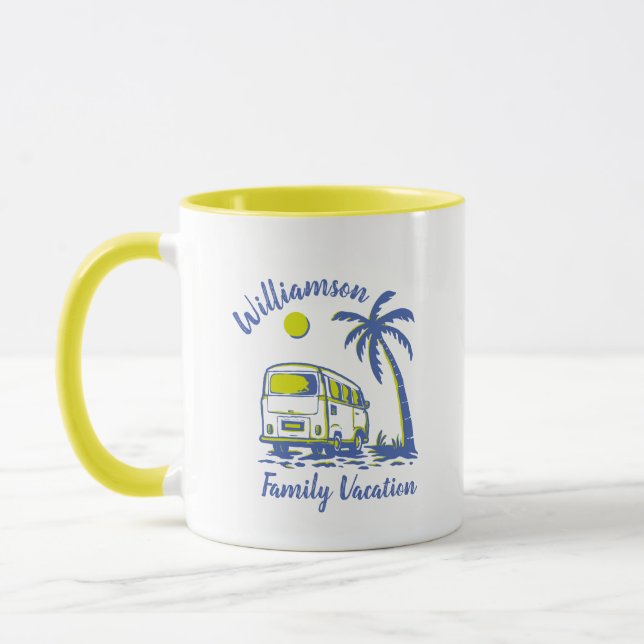 Personalised family vacation mug (Left)