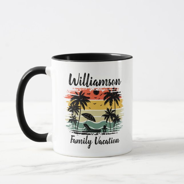 Personalised family vacation mug (Left)