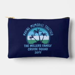 Personalised Family Vacation Summer Beach Trip Accessory Pouch