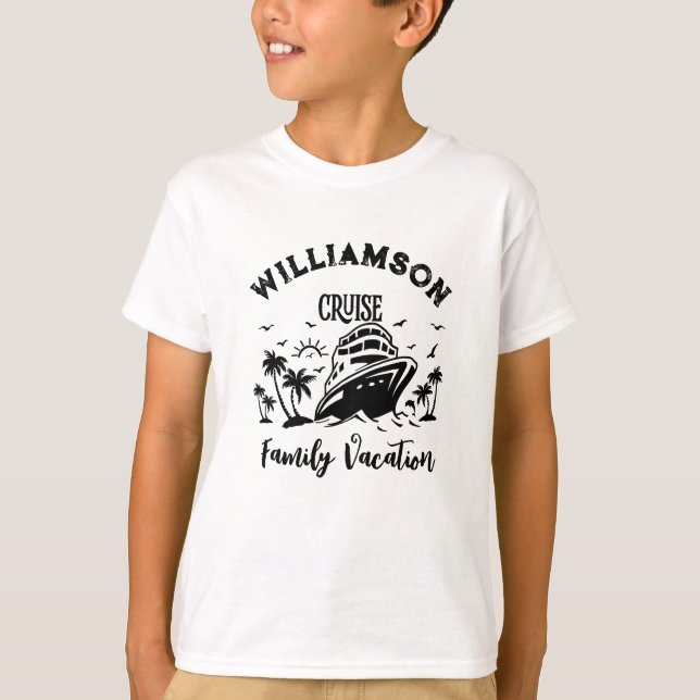 Personalised family vacation T-Shirt (Front)