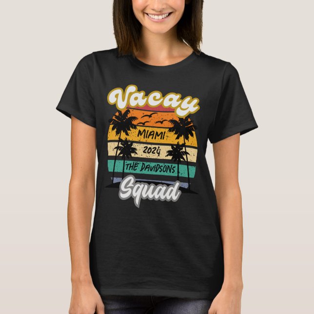 Personalised Family Vacation T-Shirt (Front)