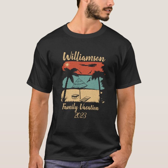 Personalised family vacation T-Shirt (Front)