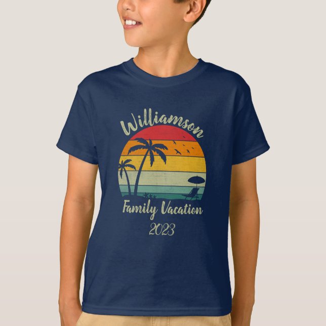 Personalised family vacation T-Shirt (Front)