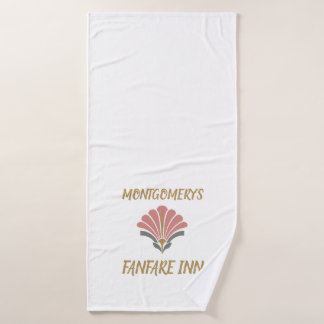 Personalised Fanfare Inn Art Deco Bath Towel