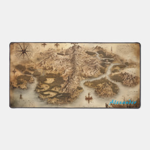 Personalised Fantasy Map Desk Mat