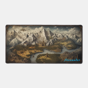 Personalised Fantasy Map Desk Mat