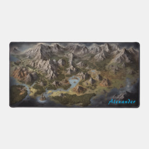 Personalised Fantasy Map Desk Mat