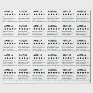 Personalised Farewell Gift – Funny 4-Star Coworker Wrapping Paper