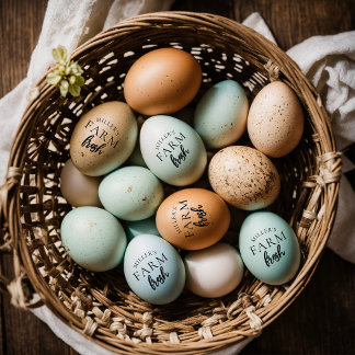 Personalised Farm Fresh Egg Stamp
