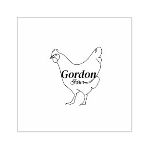  Personalised Farm Owner Name Rubber Stamp