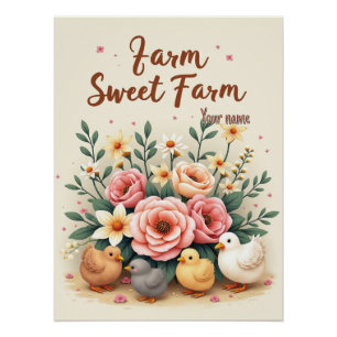 Personalised Farmhouse Accent Poster
