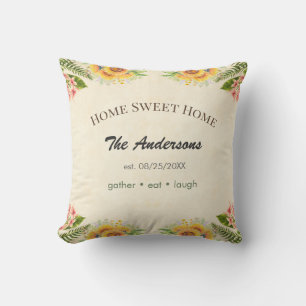 Personalised Farmhouse Cushion Custom Family Name