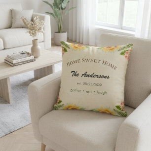 Personalised Farmhouse Cushion Custom Family Name