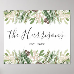 Personalised Farmhouse Family Established Poster