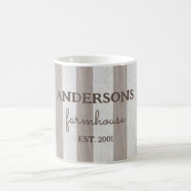 Personalised farmhouse rustic wood