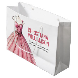 Personalised Fashion Designer Stylist Graduate Large Gift Bag
