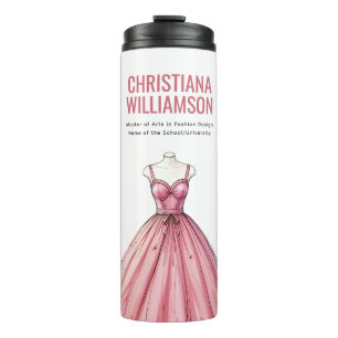 Personalised Fashion Designer Stylist Graduate Thermal Tumbler
