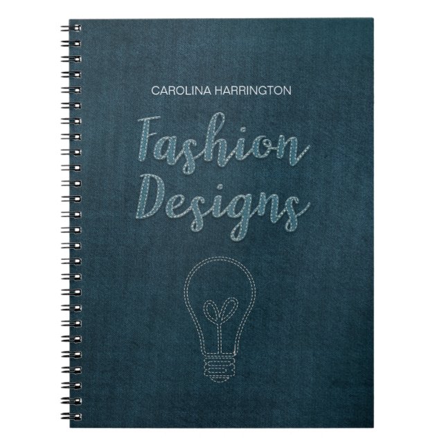 Personalised Fashion Designs Notebook (Front)