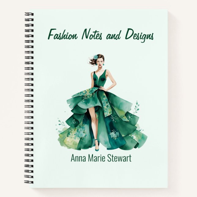 Personalised Fashion Sketch Book (Front)